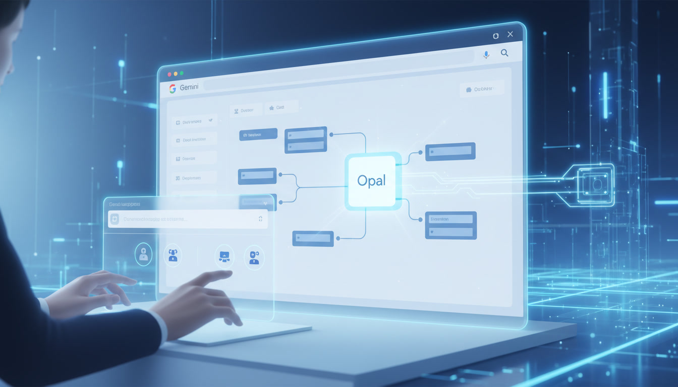ادغام Opal با Gemini و امکان ساخت ابزارهای هوش مصنوعی بدون کدنویسی